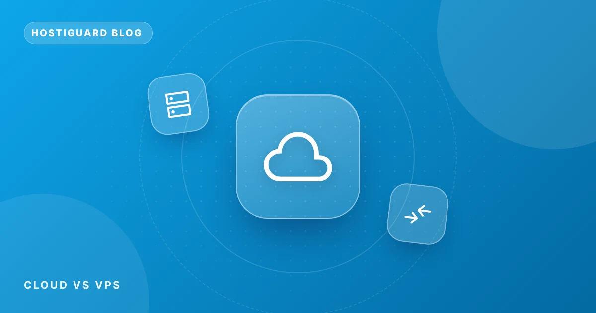 Cloud hosting and VPS servers compared side by side
