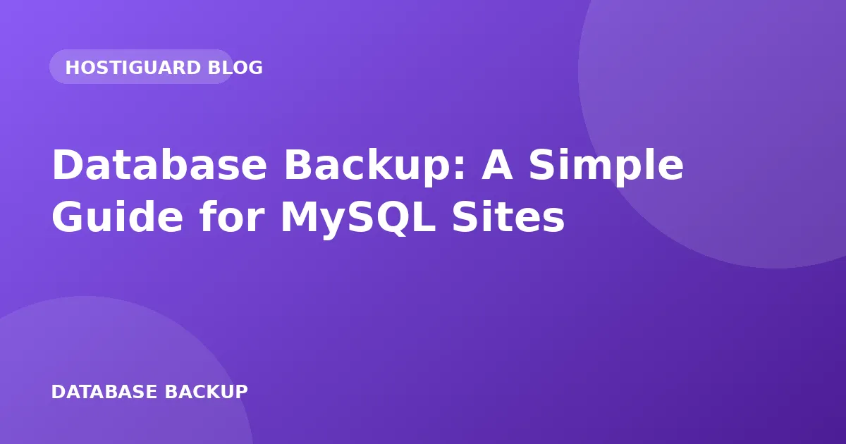 Database icon with a backup arrow