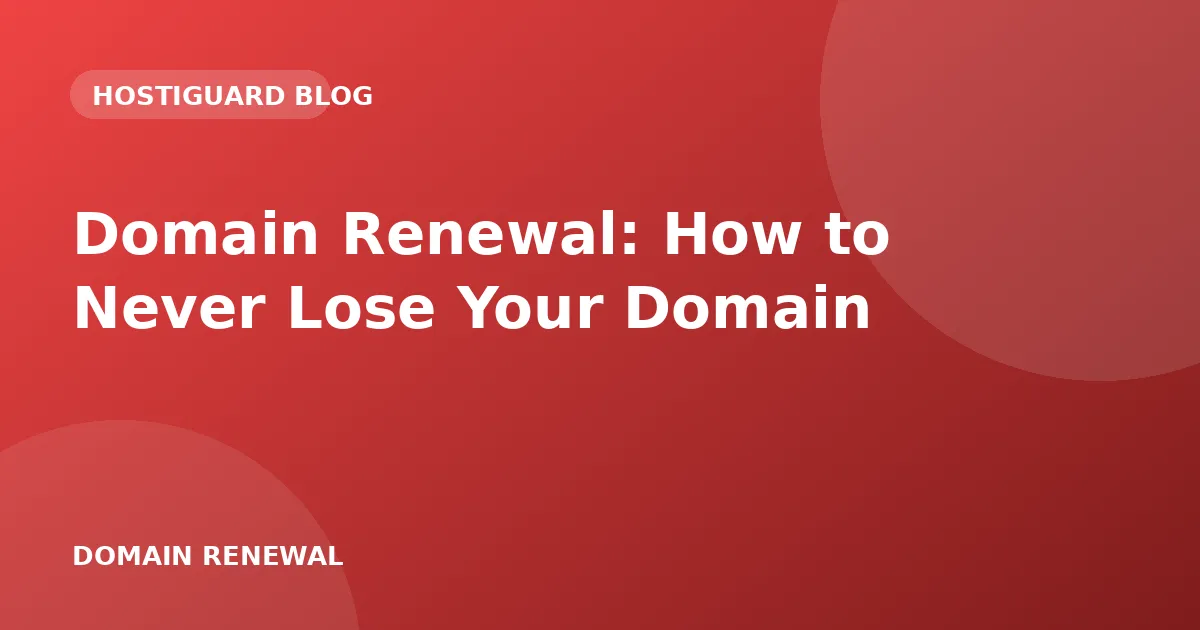 Calendar reminder for a domain renewal date