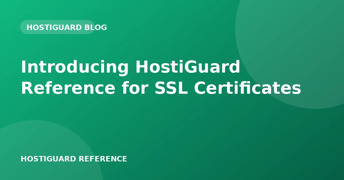 HostiGuard reference certificate card on a phone